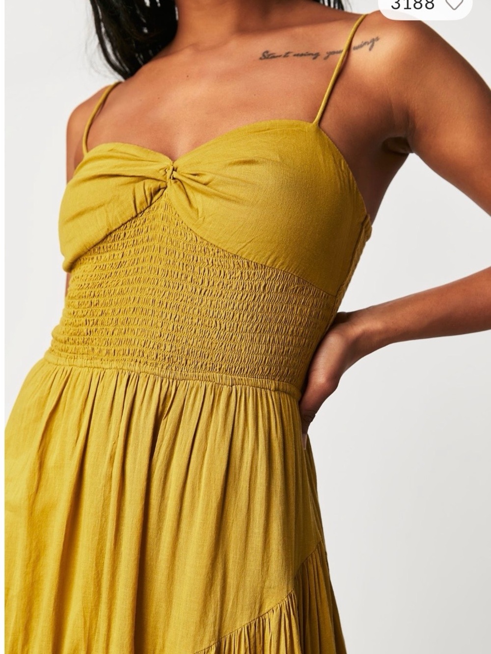 Free People Sun-drenched Smocked Tiered maxi dress
